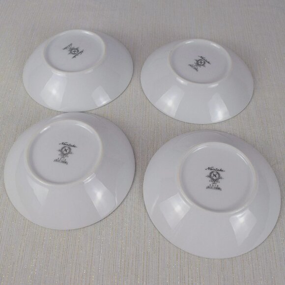 Noritake Blue Charm Flowers Platinum Bowls 4-Set - Picture 4 of 10